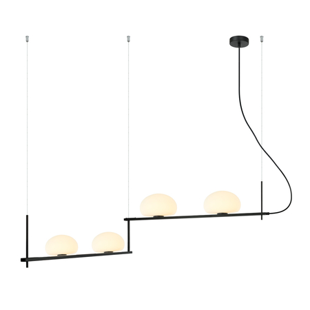 Lampa wisząca Italux Kernio PND-357784-BK+W Czarny