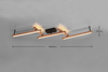 Lampa sufitowa Trio 626410530 drewniany