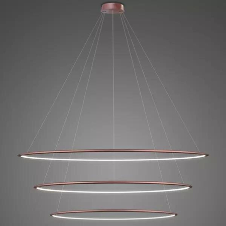 Lampa wisząca Ledowe Okręgi No.3 150cm 3k DaliRóżowe Złoto