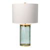 Lampa stołowa Reno - 1 źródło światła - Postarzany mosiądz Quintiesse QN-RENO-GREEN-AB
