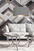 Lampa wisząca HILDE 1 BL GRAY Emibig 1050/1 czarny/chrom