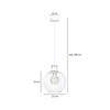 Lampa wisząca BARBADO 1 WHITE Emibig 755/1 biały