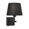 Kinkiet Italux Norte WL-1122-1-A-BM-RO-BL Czarny mat