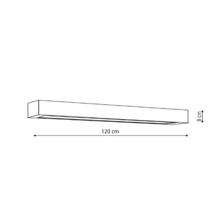 Kinkiet Ibros XL CCT 1xLED czarny IP44 GS-LWA-18W BK CCT