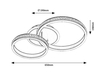 Lampa sufitowa Rabalux Avalon 2229 szczotkowane aluminium