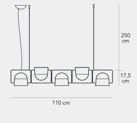 Lampa wisząca LED Fontana Arte F426990300GCLE Igloo