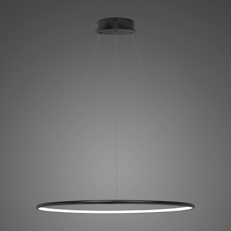Lampa wisząca Ledowe Okręgi No.1 60cm 2700k czarna ściemnialna