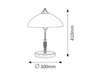 Lampa stołowa Rabalux Regina 8172 brąz