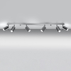 Sollux Lighting Plafon RING 6L czarny SL.0334