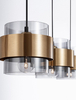 Lampa wisząca Luces Exclusivas VIEJA czarny/złoty LE42625