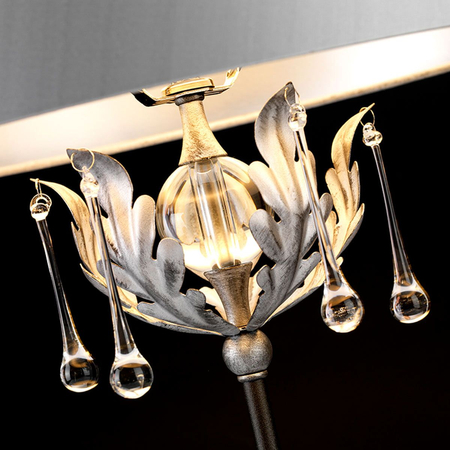 Lampa stołowa Elstead Lighting Amarilli patyna AML-TL-BLK-SIL