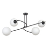 Lampa sufitowa SELBI 4 BLACK Emibig 734/4B biały/czarny
