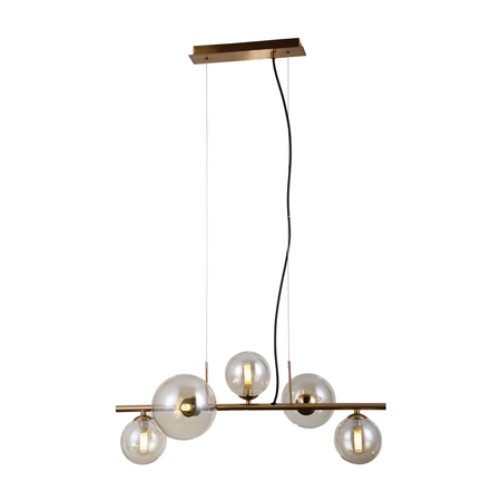 Lampa wisząca Italux PND-406007-5-HBR Mosiądz miodowy
