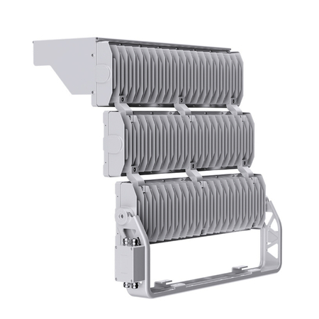 Wysokomasztowa lampa LED Greenie Mastray P50 1500W 170lm/W do precyzyjnego oświetlenia dużych powierzchni 5000K