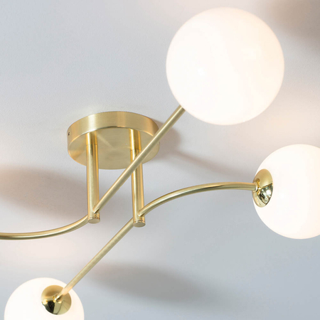 Lampa sufitowa Endon Lighting Otto 75959 mosiądz