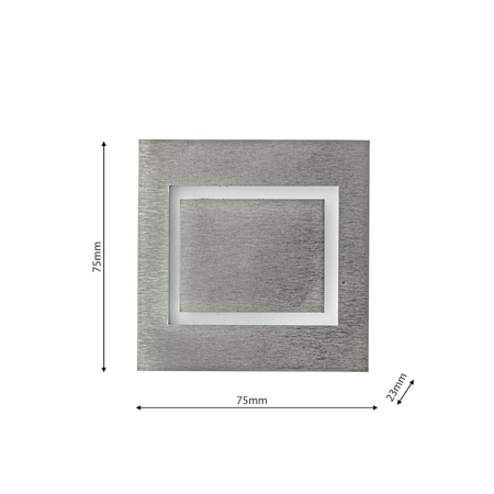 Eko-Light Oprawa schodowa EVRA Barwa Zimna 6500K EKS4369 BIAŁY / SREBRNY
