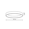 Plafon Georgia 1xLED czarny LP-049/1C BK CCT