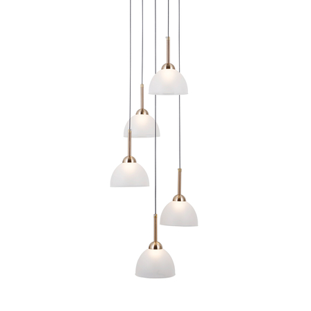 Lampa wisząca Italux Montiela PND-34374-6-BK Czarny mat, złoty