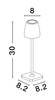 Lampa zewnętrzna Luces Exclusivas AGUITA - biały mat, przenośna LE73552