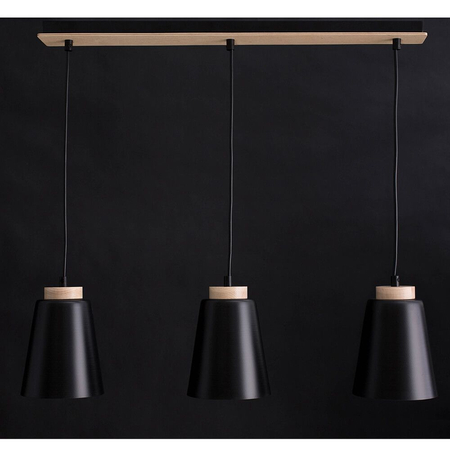 Lampa wisząca BOLERO 3 BLACK Emibig 442/3 czarny