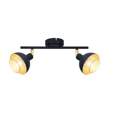 Spot Italux Savio SPL-27357-2-BK-GD Czarny mat, złoty
