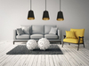 Lampa wisząca MILARGO 3 BLACK / GOLD Emibig 415/3 czarny/złoty