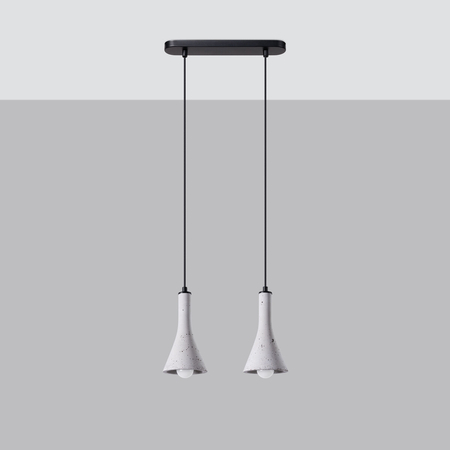 Sollux Lighting Lampa wisząca REA 3L beton SL.1225