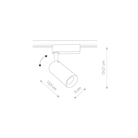 Lampa szynowa PROFILE IRIS LED 20W Nowodvorski 9005 czarny