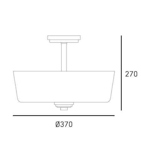 Cosmo Light Plafon ASPEN C03262BK