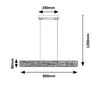 Lampa wisząca Rabalux Cinnamon 3091 dąb