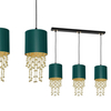 Milagro Lampa wisząca ALMERIA GREEN/GOLD 3xE27 MLP64500 ZIELONY / ZŁOTY