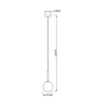 Lampa wisząca Zuma Line MD1629-1/chrome Monic
