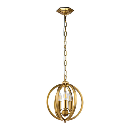 Lampa wisząca Elstead Lighting Corinne mosiądz FE-CORINNE-3P-S-BB