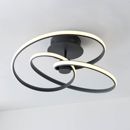 Lampa sufitowa Endon Lighting Dune 97633 biały/czarny