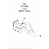 Kinkiet Isla duży 4000K 1xLED biały IP44 GS-LWB-20W WH