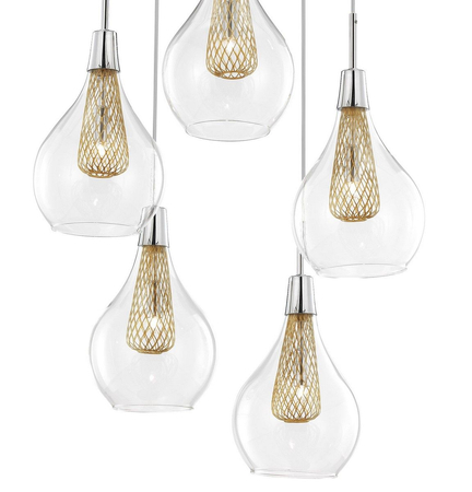 Lampa wisząca Luces Exclusivas ZARZA LE41846 złoty
