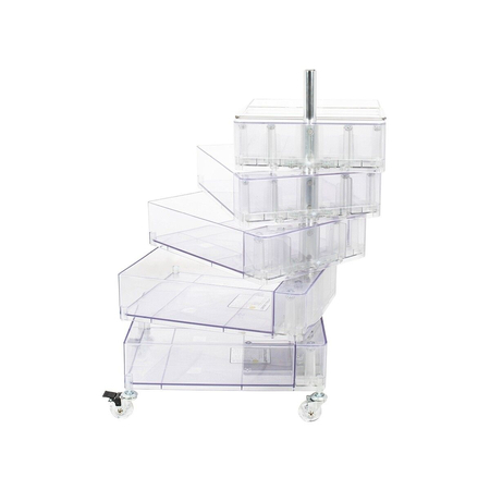 Szafka VISION transparentna - poliwęglan, kółeczka