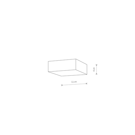 Plafon LID SQUARE LED 15W Nowodvorski 10424 czarny