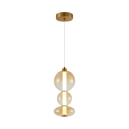 Lampa wisząca Italux Sonte PND-24352V-24W-AB-AMB Antyczny brąz matowy
