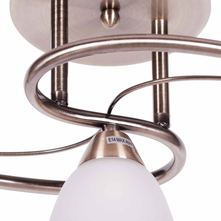 Lampa sufitowa SAMIRA Kaja K-JSL-8090/3 AB mosiądz