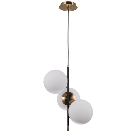 Lampa wisząca Italux Stelia PND-43660-3 Czarny mat, antyczny brąz