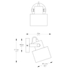 Kinkiet Zuma Line Draco A6015-1 czarny