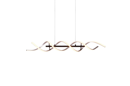 Lampa wisząca Trio 341810205 czarny/srebrny