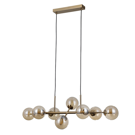 Lampa wisząca Italux PND-2244-8A-HBR Miodowy mosiądz