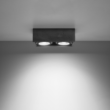 Sollux Lighting Plafon QUATRO 2 naturalne drewno SL.0916