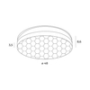 Plafon Maxlight C0218 czarny/chrom