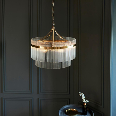 Endon Lighting Lampa wisząca 99166 mosiądz