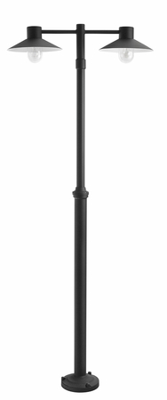 LUND 275 BLACK E27 LED 2 X 9W DOUBLE