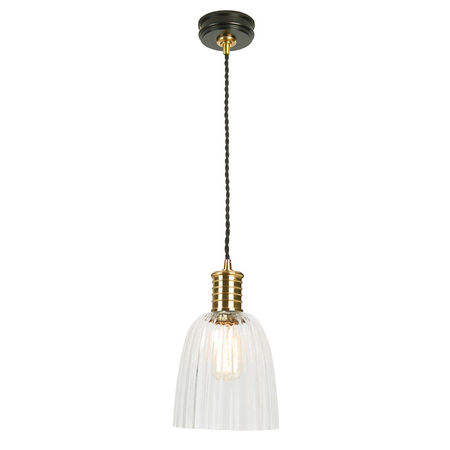Lampa wisząca Elstead Lighting Douille czarny/mosiądz DOUILLE-P-BPB