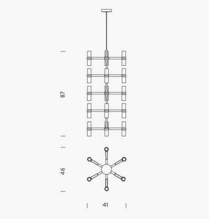 Żyrandol Nemo CROHGW58 Crown Multi